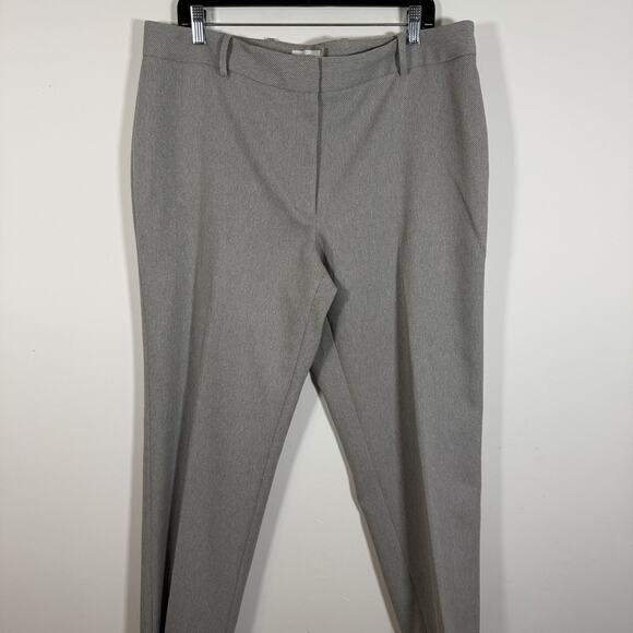 Calvin Klein Slim Fit Gray Dress Pants Slacks Trousers Size 16 Textured Stretch - Picture 8 of 8